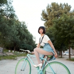 [妖精社]T2043_嫩模唐飞飞回家路上主题吊带牛仔短裙秀无内连体肉丝诱惑写真38P